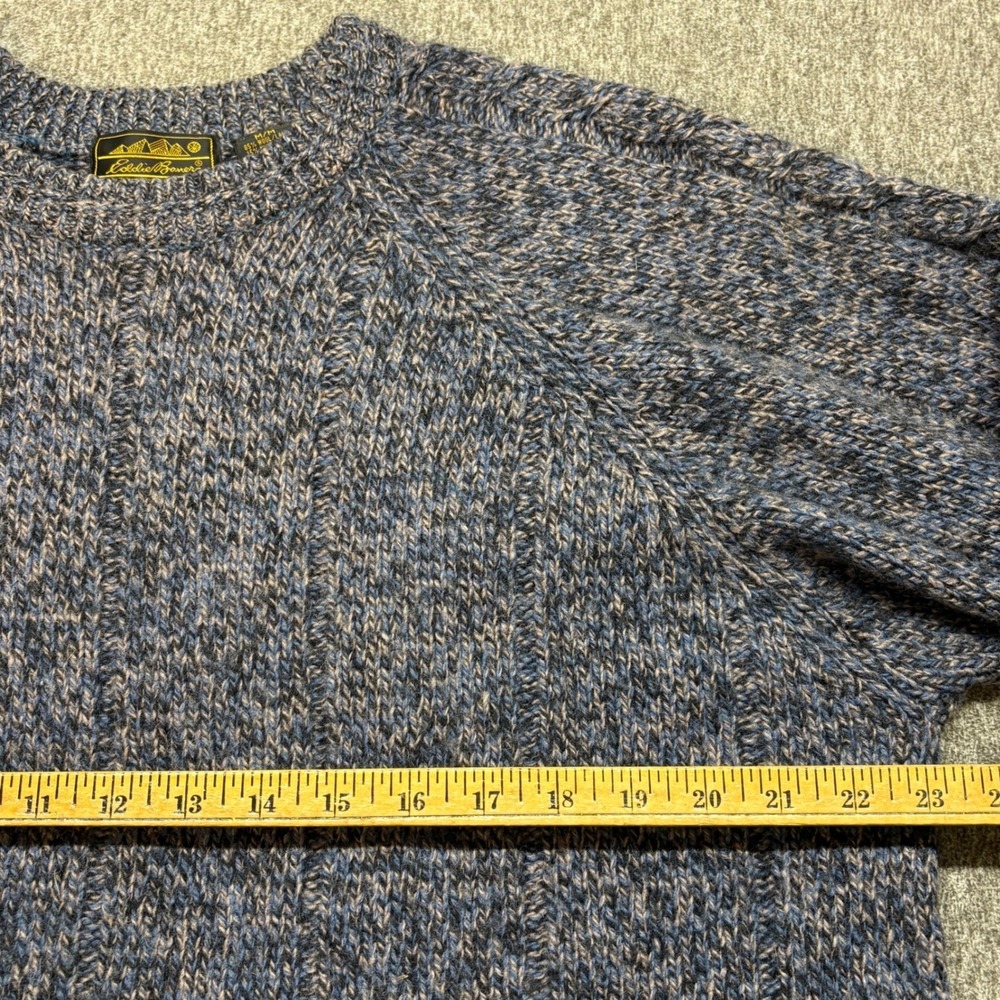 Vintage Eddie Bauer Mens M 85% Wool Heavy Knit Crew Neck Sweater - Picture 5 of 8